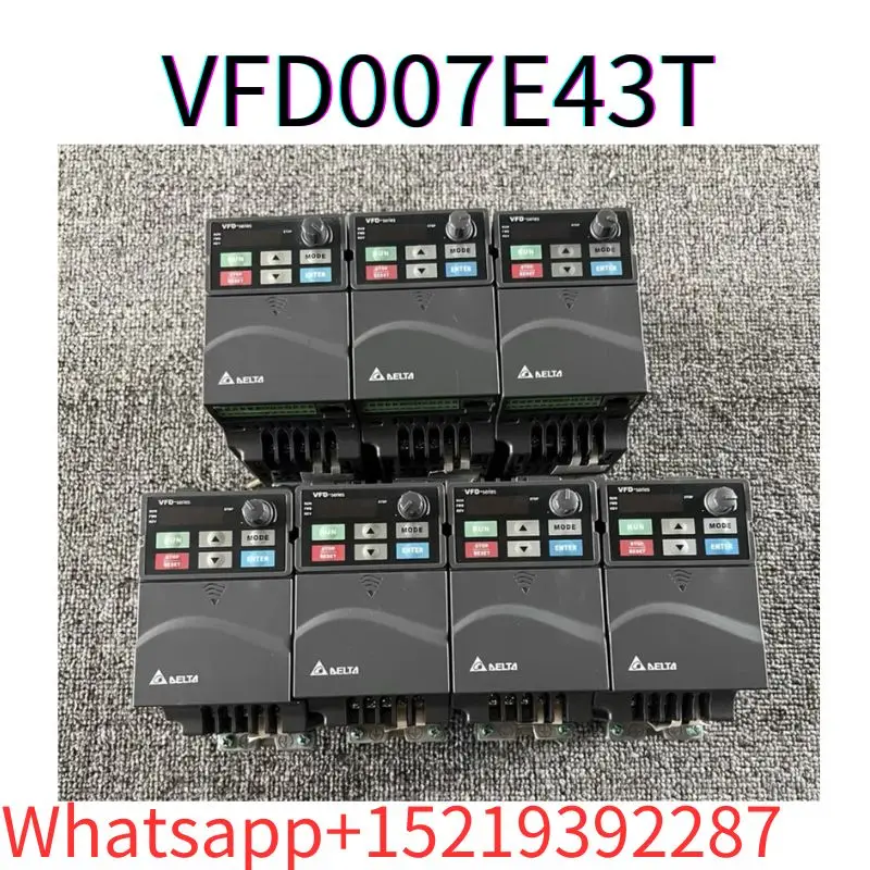 second-hand Frequency converter VFD007E43T 0.75KW 380V tested ok