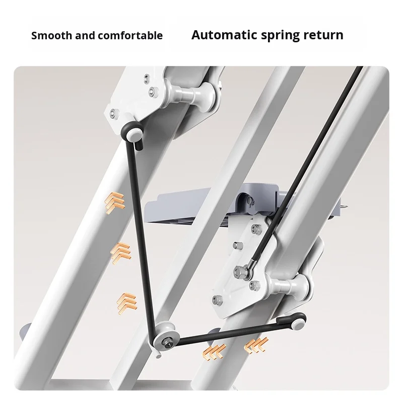 Home Fitness Equipment Vertical Climber Stair Stepper Is Foldable for Storage and Features Adjustable Incline Levels.