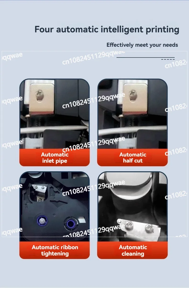 Color ribbon sticker automatic numbering machine Electronic heat shrinking--P900 tube printer Line number machine Label printer