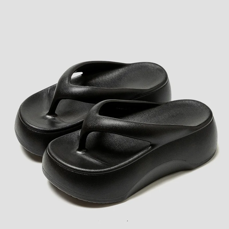 

Summer Women's Platform Flip Flops Soft Sole EVA Slippers for Men Outdoor Casual Beach Shoes Home Non-slip Bathroom Slides Shoes