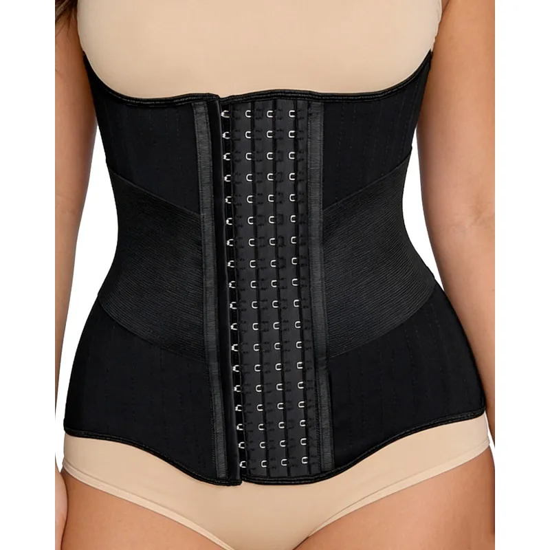 

Firm Tummy Control Shapewear Long Torso Waist Trainer for Women 25 Steel Bones Breathable Mesh Latex-Free Corset Daily Skirt