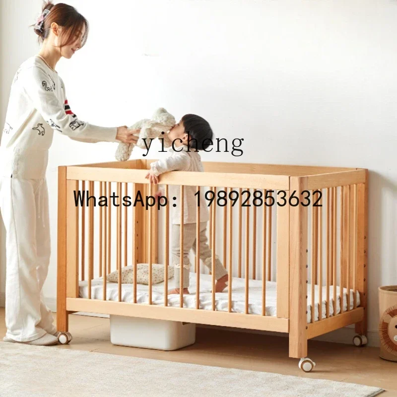 AD Baby Bed Movable Newborn  Dual-Purpose in One Multifunctional Children Splicing Bed