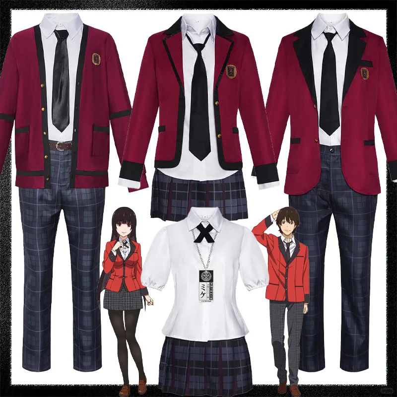 

Kakegurui Ryota Suzui Cosplay Costume Jabami Yumeko Cosplay Saotome Meari Costume School Uniform JK Adult Halloween Clothes