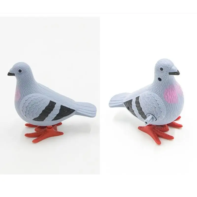 5Pcs 4.33x3.94in Fine Plastic Wind-up Toy for Pigeon Shaped Kids Holiday Birthday Gift Christmas Supplies