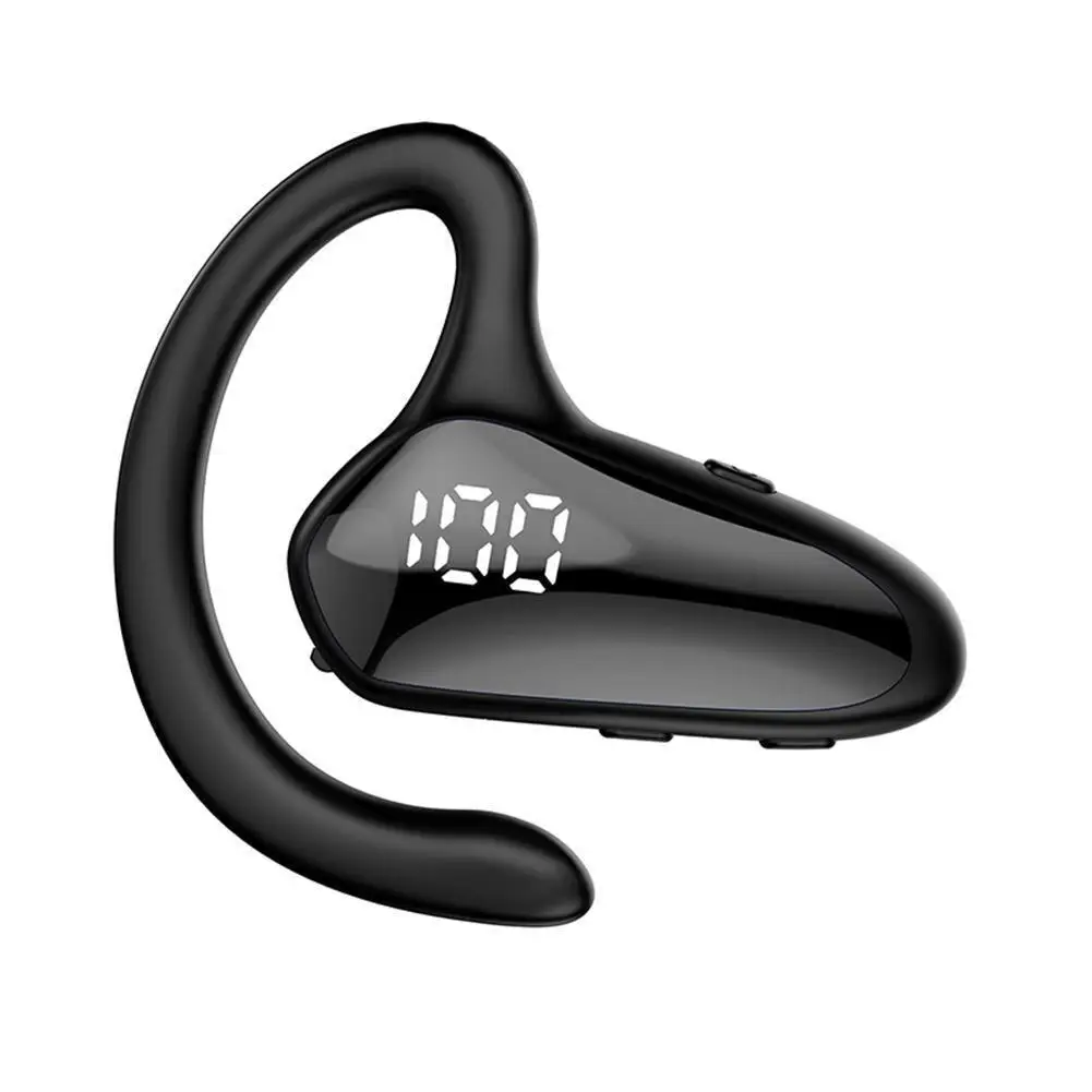 

Hotsale Wireless Bluetooth-compatible Headset Digital Display Bone Conduction Concept Business Ear-mounted Earphones