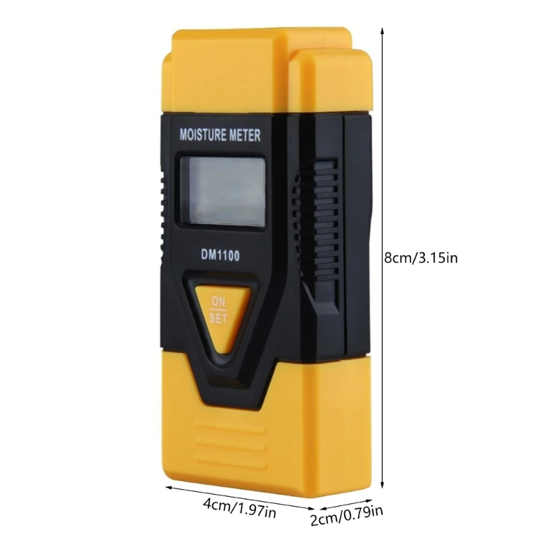 Humidimètre pour matériaux construction avec détection température