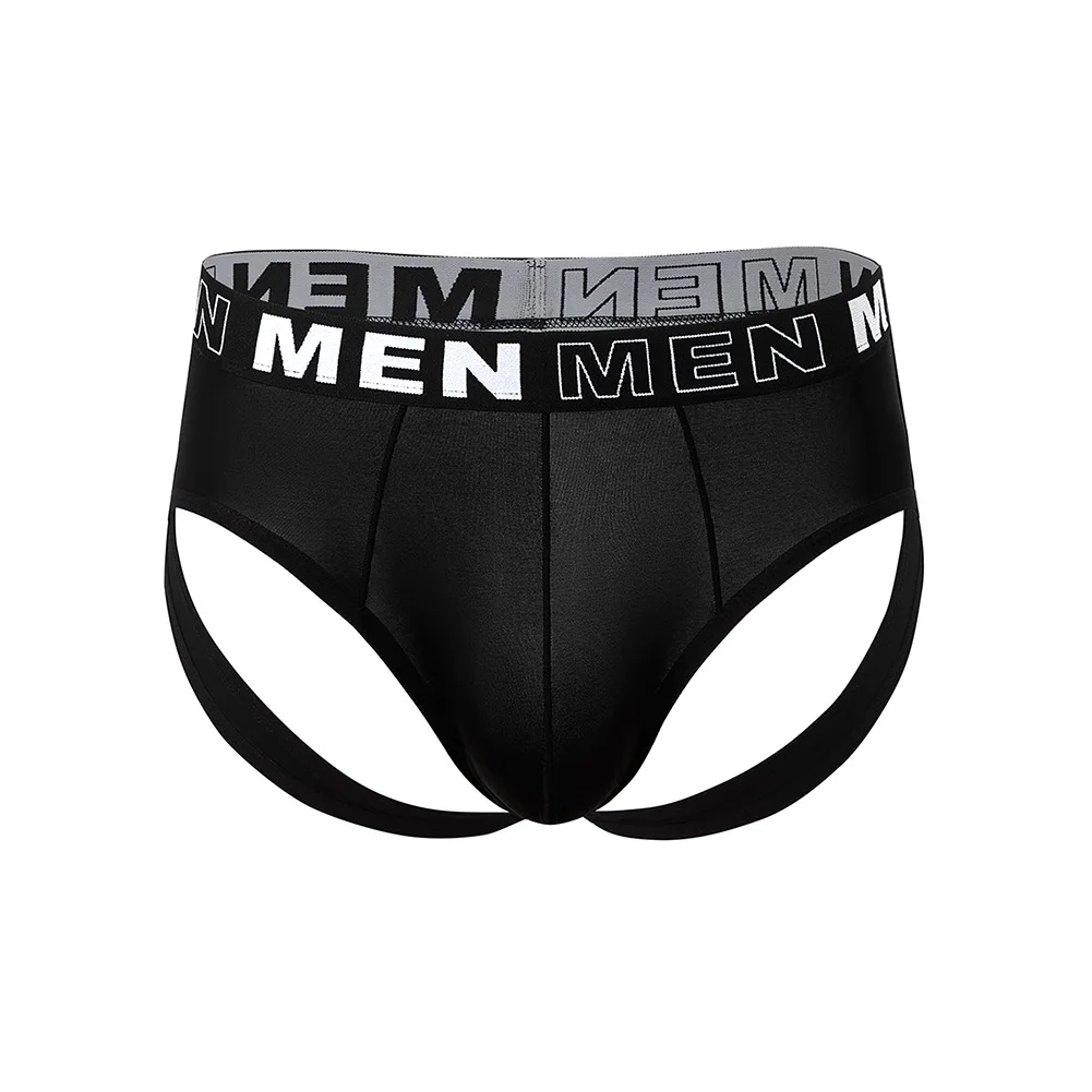 Men Letter Printed Double Ding Briefs Underwear For Man Trunks Hip Lifting Very Hot Lingerie Soft Sports Extreme Men's Panties