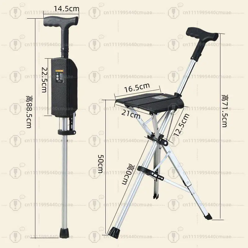 Special crutches semi-automatic foldable crutch stool the elderly folding stool the elderly crutches folding stool dual-purpose