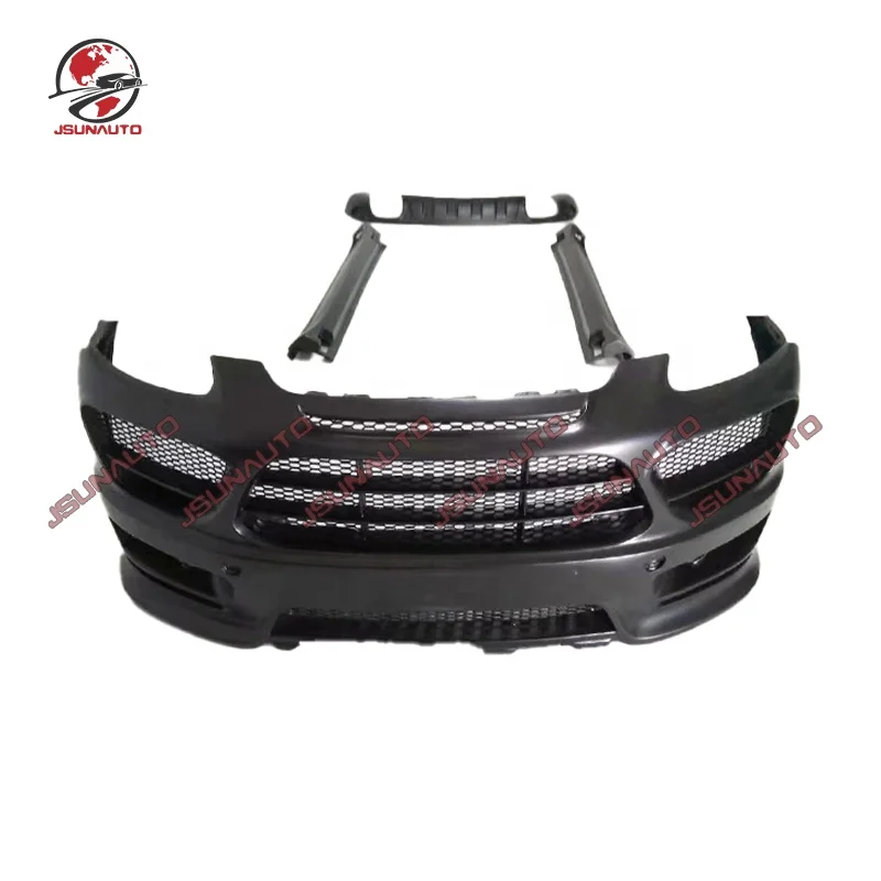 

Car Bumper HM Style Body Kit for Porsche Cayenne Modified Front Bumper Lip Rear Diffuser Side Spoiler Parts