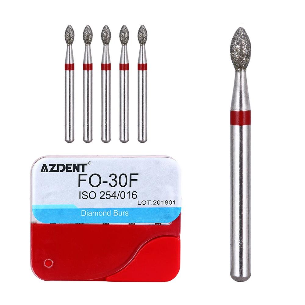 20 Boxen AZDENT Dental Diamantbohrer FG 1,6 mm für Hochgeschwindigkeits-Handstücke, mittlere Polierbohrer, Laborinstrumente, Zahnarztwerkzeuge – Detail 12