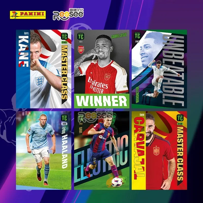 2024 Panini Card FIFA Football Card Manchester United Real Madrid Milan Football Star Collection Card Book Set Game Toys Gift