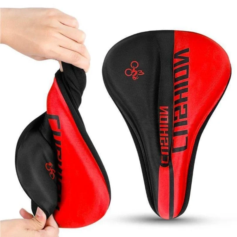 New Thickened Road Seat Bicycle Cushion Cover MTB Mountain Bicycle Silicone Cushion Thickened Road Seat Ultra Soft Cushion Cover