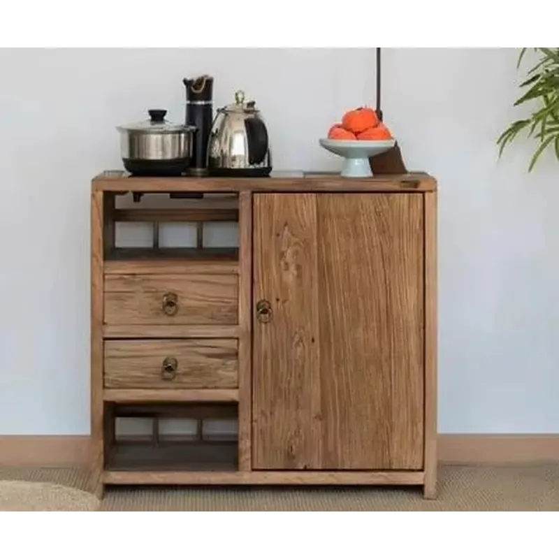 AJJ-Q379 China solid wood environmental protection antique luxury custom home hotel restaurant living room locker