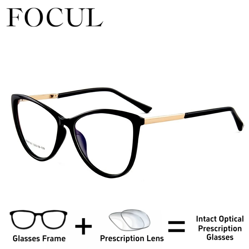 

FOCUL Casual Style Customization Prescription Optical Eyewear Progressive Photochromic Blue Light Blocking HD Myopia Eyeglasses