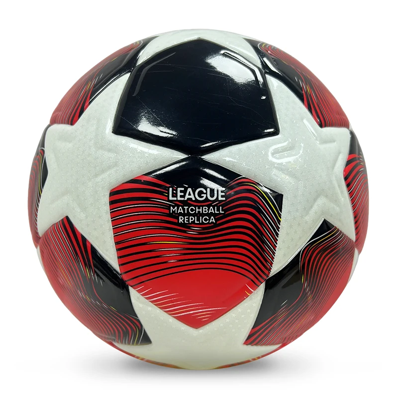 2025 Euro Soccer Ball Regular Size 5 Football Customizable Logo Professional Players' Sports PU Material Made for Sports Use