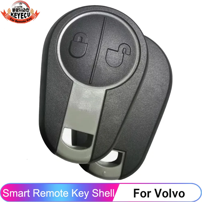 KEYECU 2 Buttons Replacement Case For Volvo Truck 630 670 780 880 Auto Remote Control Key Shell Cover Fob P/N: 21392420