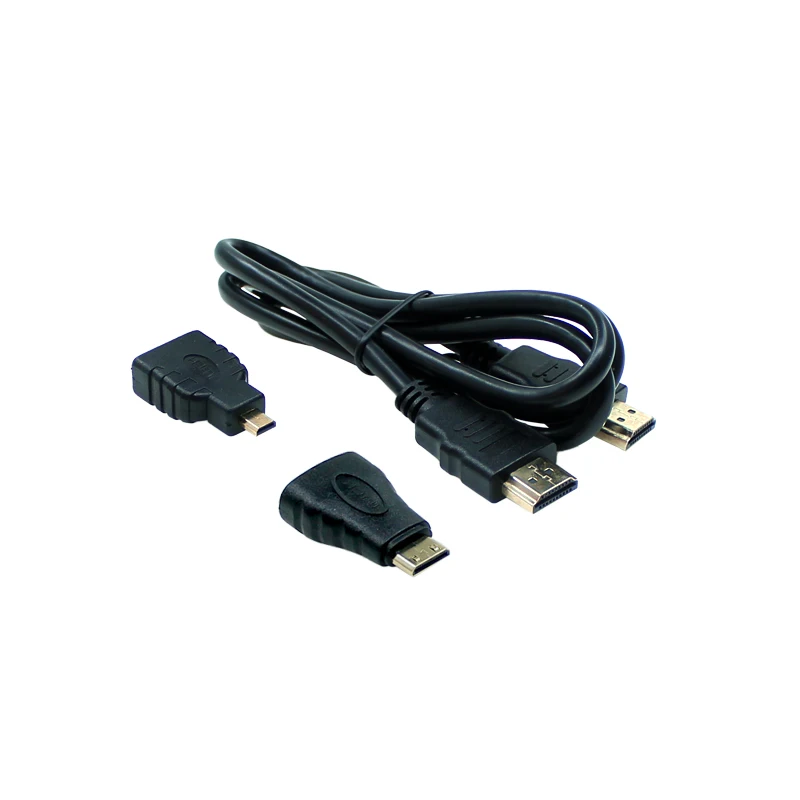 Raspberry Pi Zero/3B+/4B Mini HDMI to HDMI Cable- Micro/Mini Connector Adapter for 4K Display