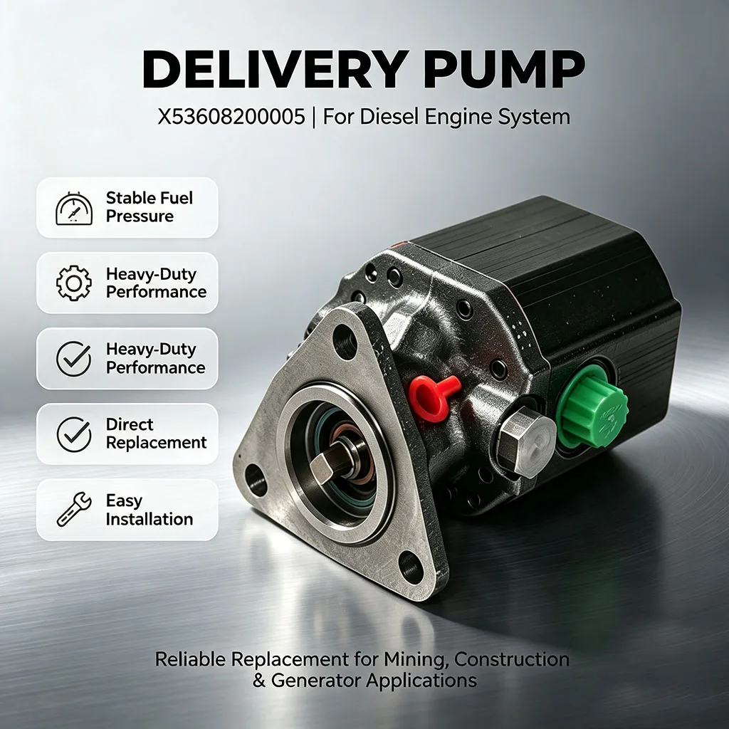 Genuine Fuel Delivery Pump X53608200005 Low Pressure Fuel Pump for 2000 Series Diesel Engine Genset Marine