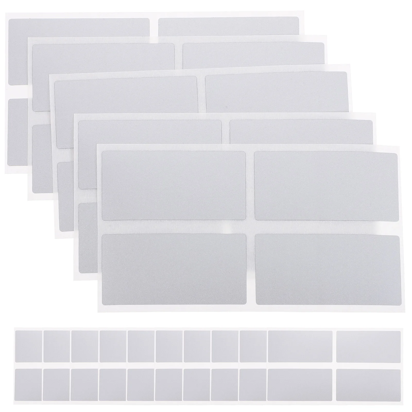 50 Pcs Stickers Scratch Card Circle Self Adhesive Address Labels Paper DIY off Cards