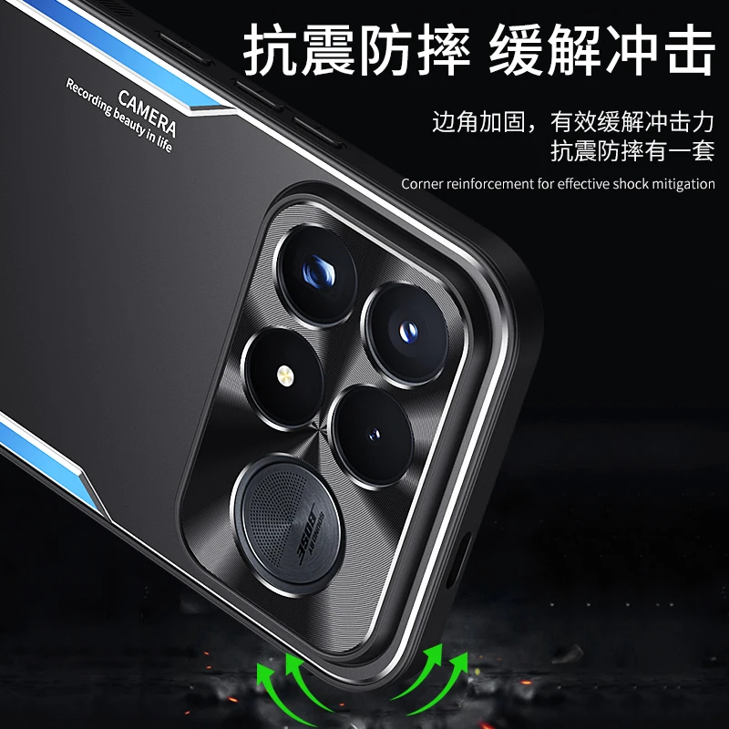 Dla Xiaomi Poco F9 Ultra / F9 Pro 5G Etui Metalowe z Aluminium, Twardy Tył z PC, Ramka z TPU, Ochrona Kamery, Odporna na Wstrząsy Osłona — zdjęcie produktu 3