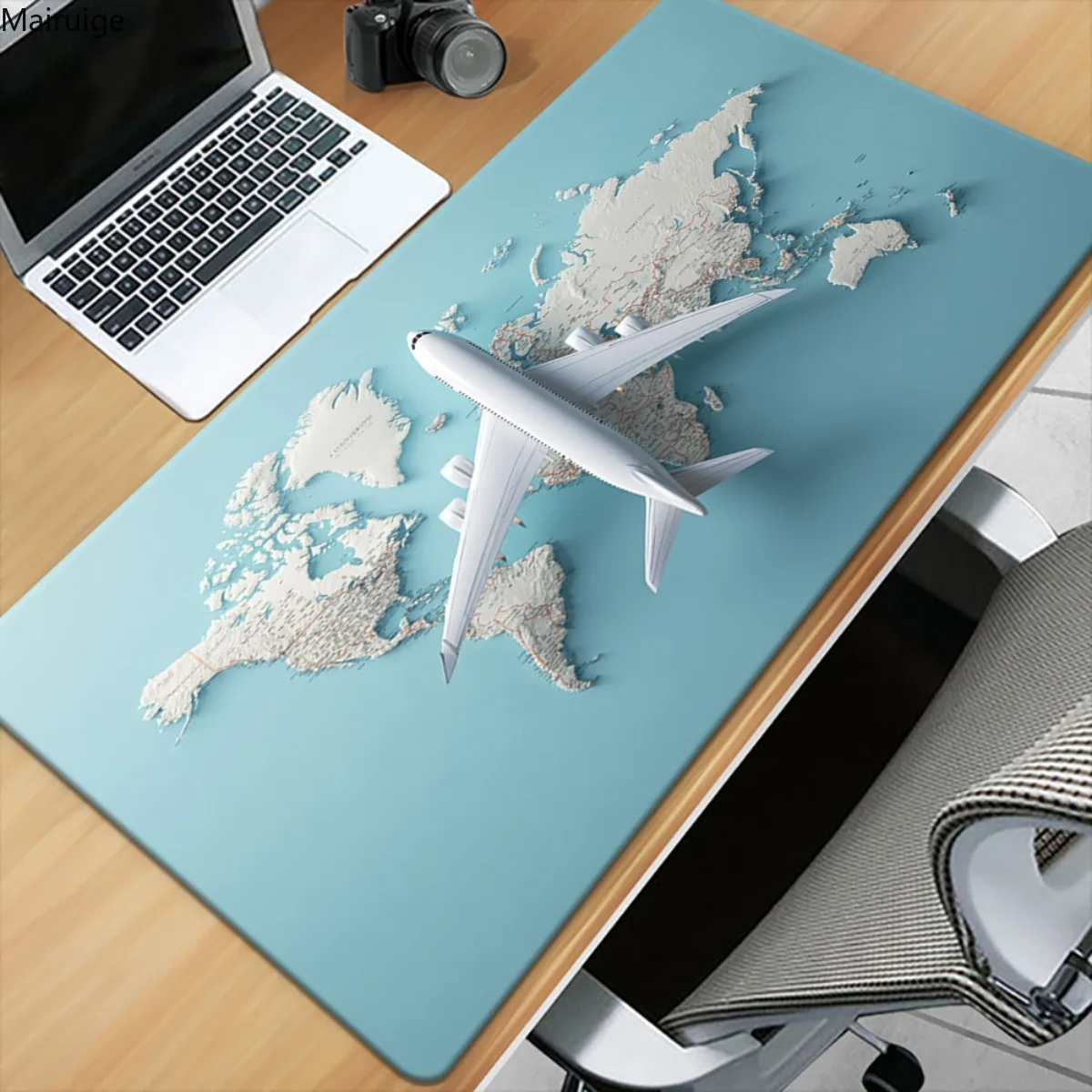 

Aircraft pattern Desk Mat HD Multifunctional Mouse Pad Keyboard 40X90CM Game Mats for Office Home Soft Rubber Material Gamers