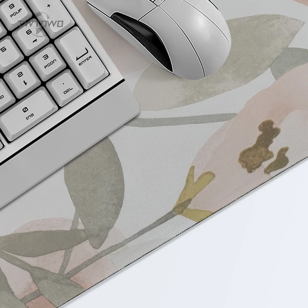 Mouse Pad Gamer Flower Aesthetics printon demand New HD Computer Mousepad XXL Playmat Non-Slip Natural Rubber Carpet