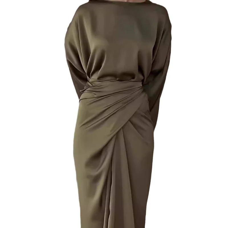 2025 Autumn Elegant Lace-up Long Banquet Women's Dress