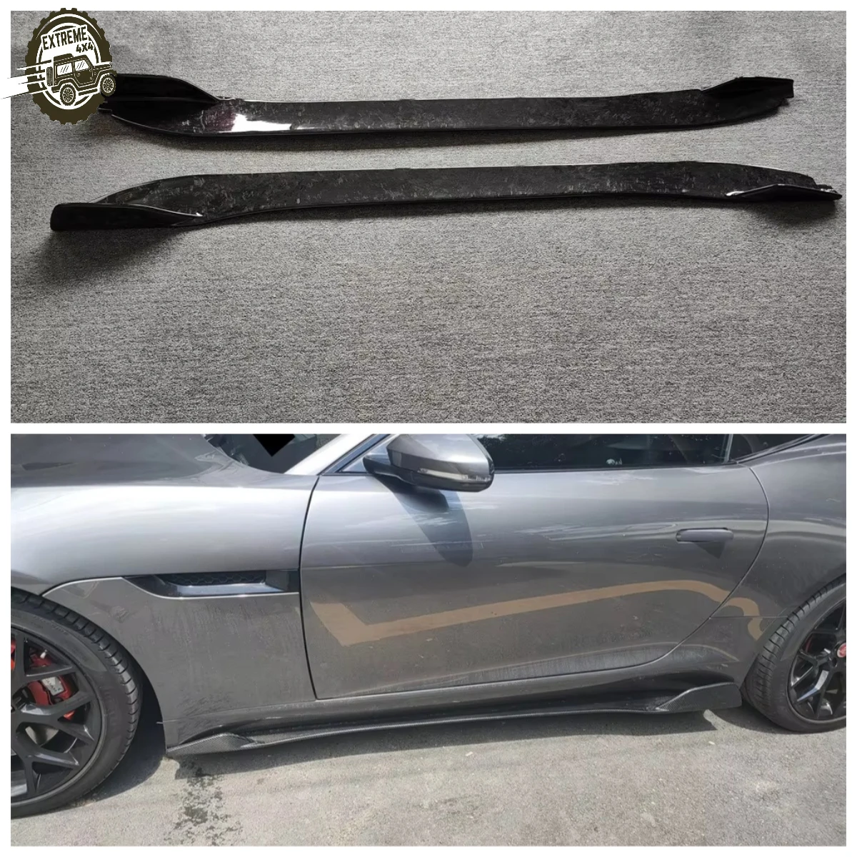 

Used for 13-19 F-TYPE Forged Carbon Fiber Side Skirts Spoilers Diffusers Body Kit