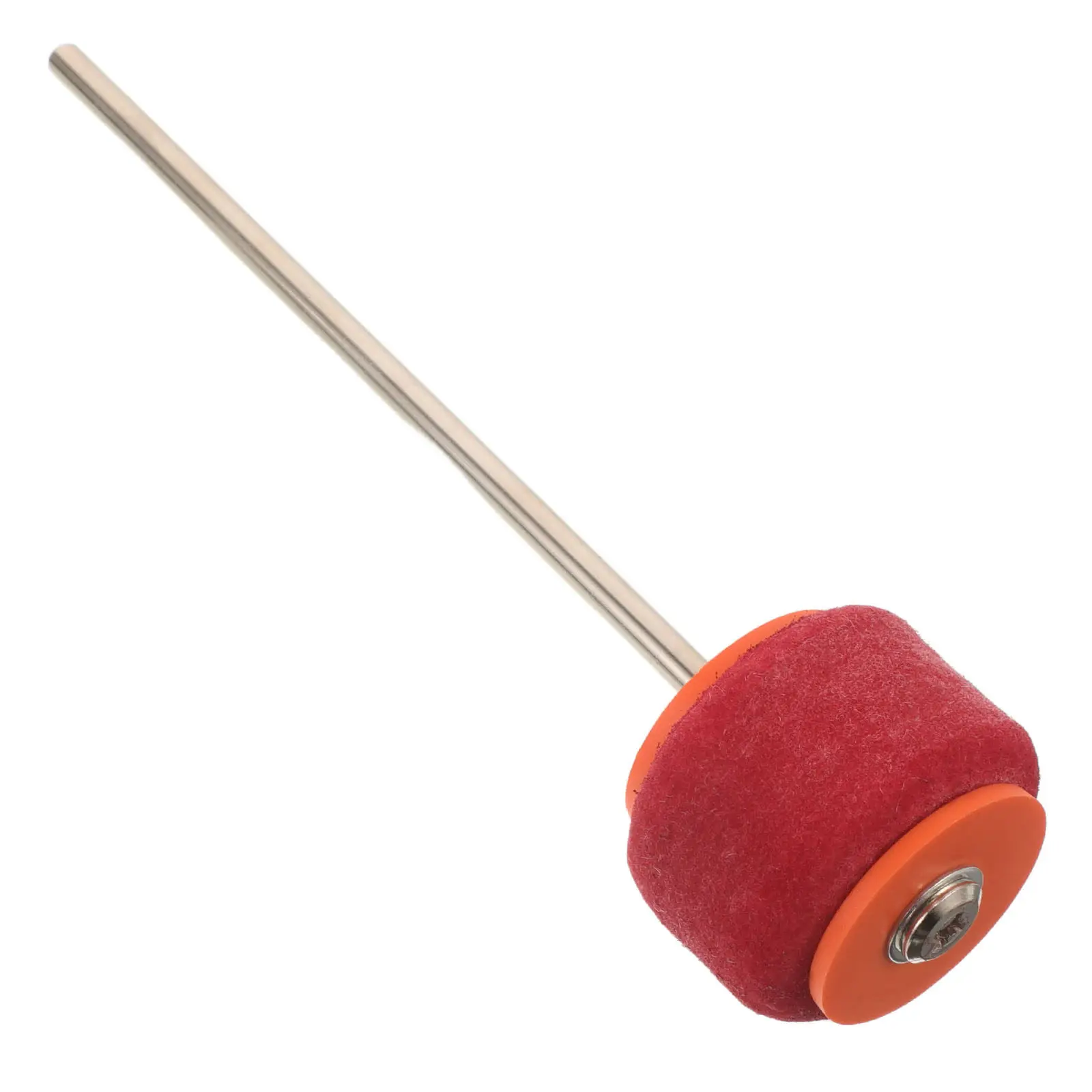 Heavy Duty Red Orange Kick Drum Beater Felt Head Jazz Drum Pedal Replacement Adjustable Spring Tension Percussion Accessories