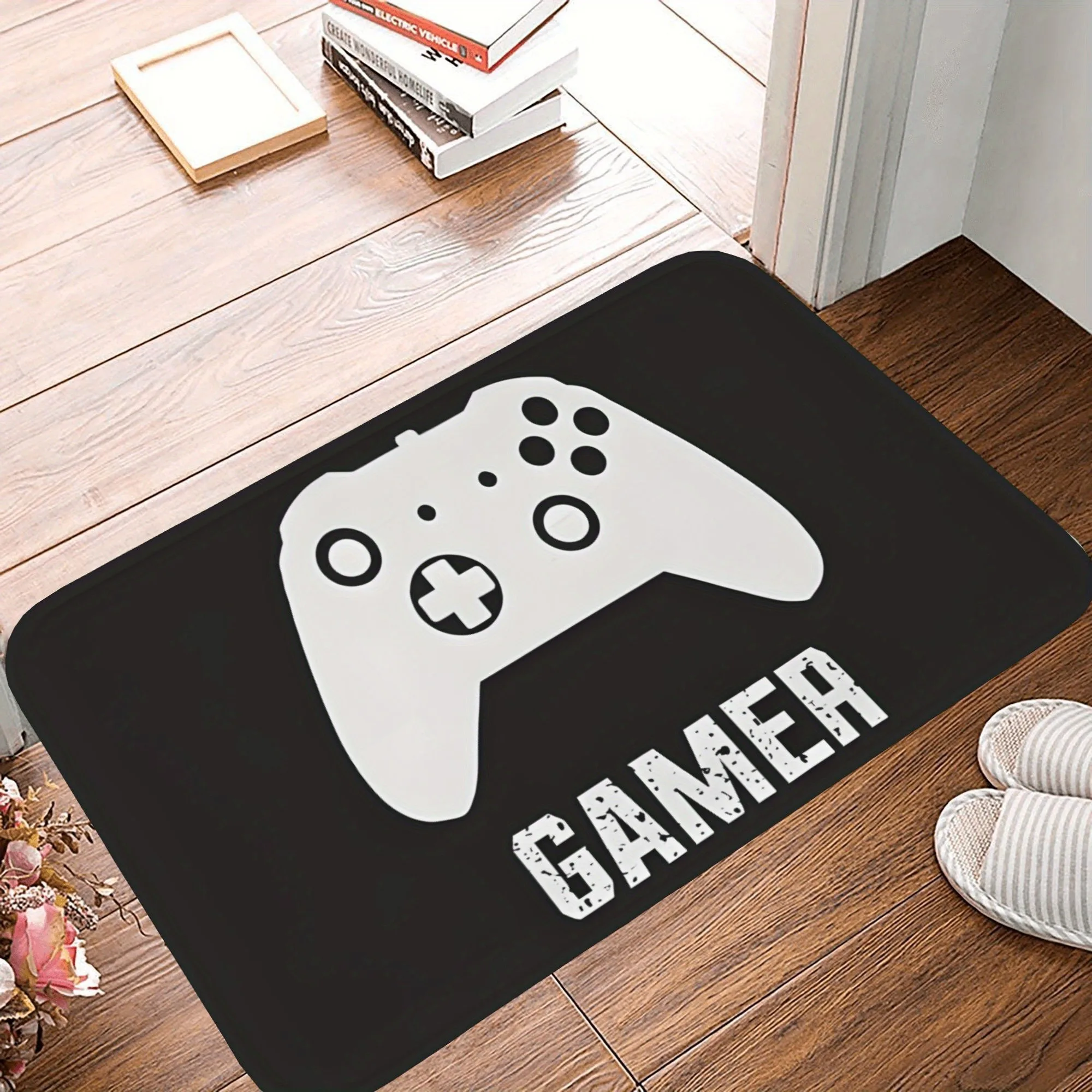 

1PC Gamer Pattern Kitchen Rug Non-Slip Door Mat Pop design Bathroom Rug Bath Mat Carpet for Home Sink Laundry ecoreeree