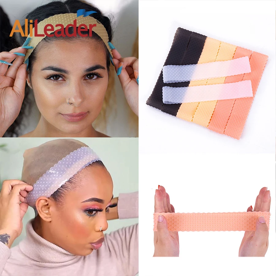 

Силиконовая лента для парика, регулируемая эластичная силиконовая лента для парика, нескользящая лента для захвата парика для женщин, аксессуары для париков