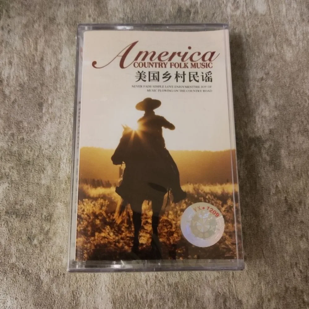

Retro Western Country Folk Cassette, Classic English Old Songs Collection, Brand New Sealed, for Vintage Recorder & Walkman