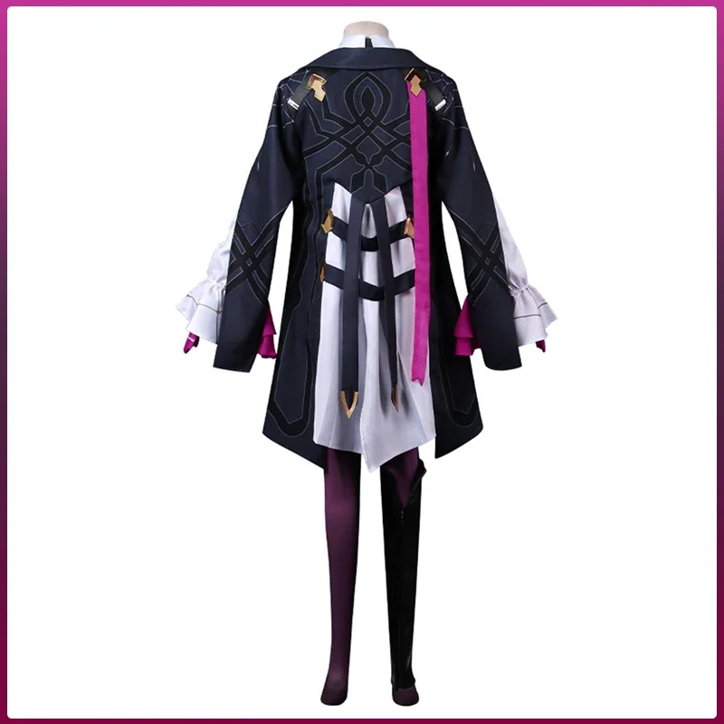 New Kafka Cosplay Costume Wig Honkai Star Rail Women Outfit Game Uniform Coat Jacket Shorts Full Set Halloween Roleplay Clothes