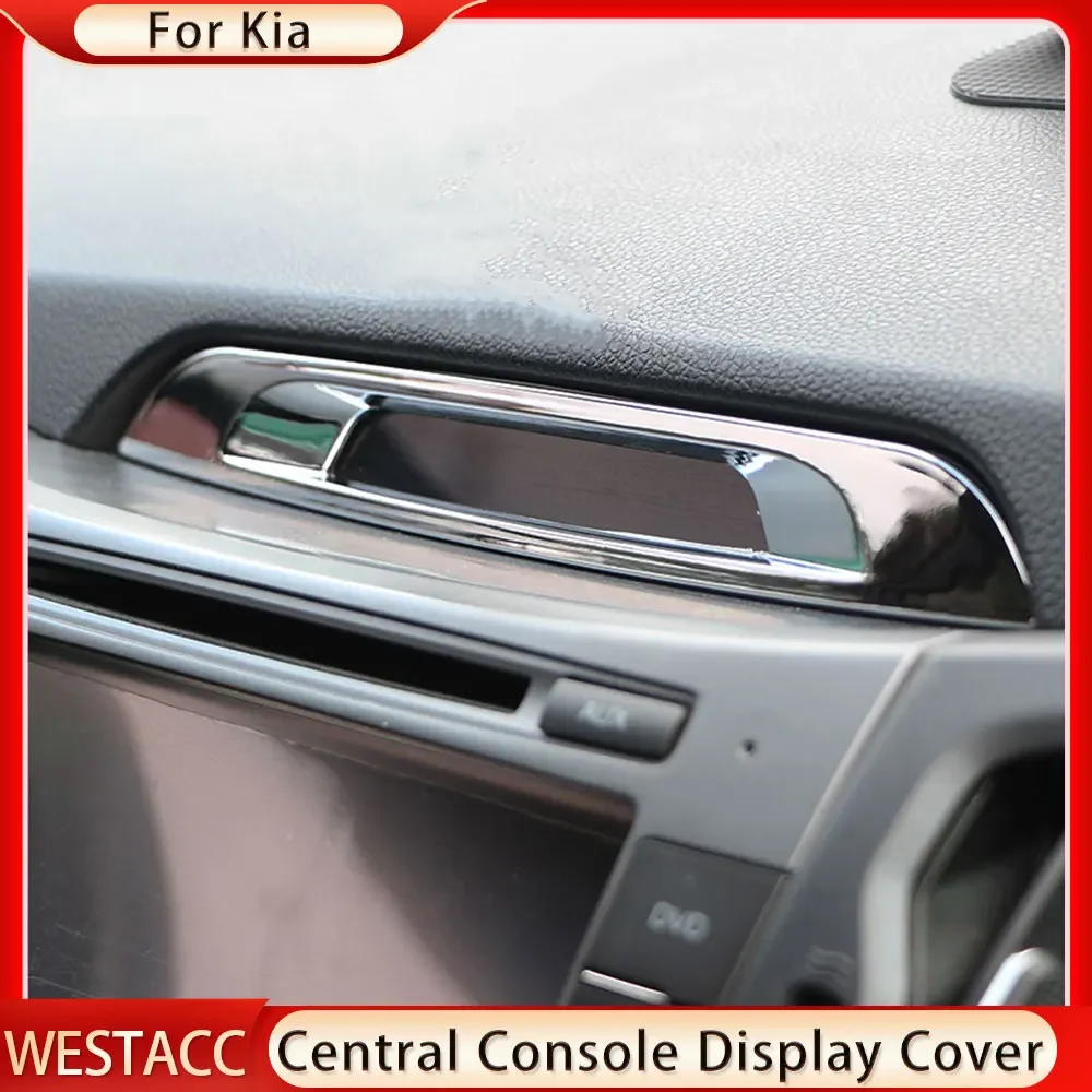 Car Central Console Display Cover for Kia Sportage R 2011 2012 2013 2014 2015 Decoration Sticker Trim Accessories image 3