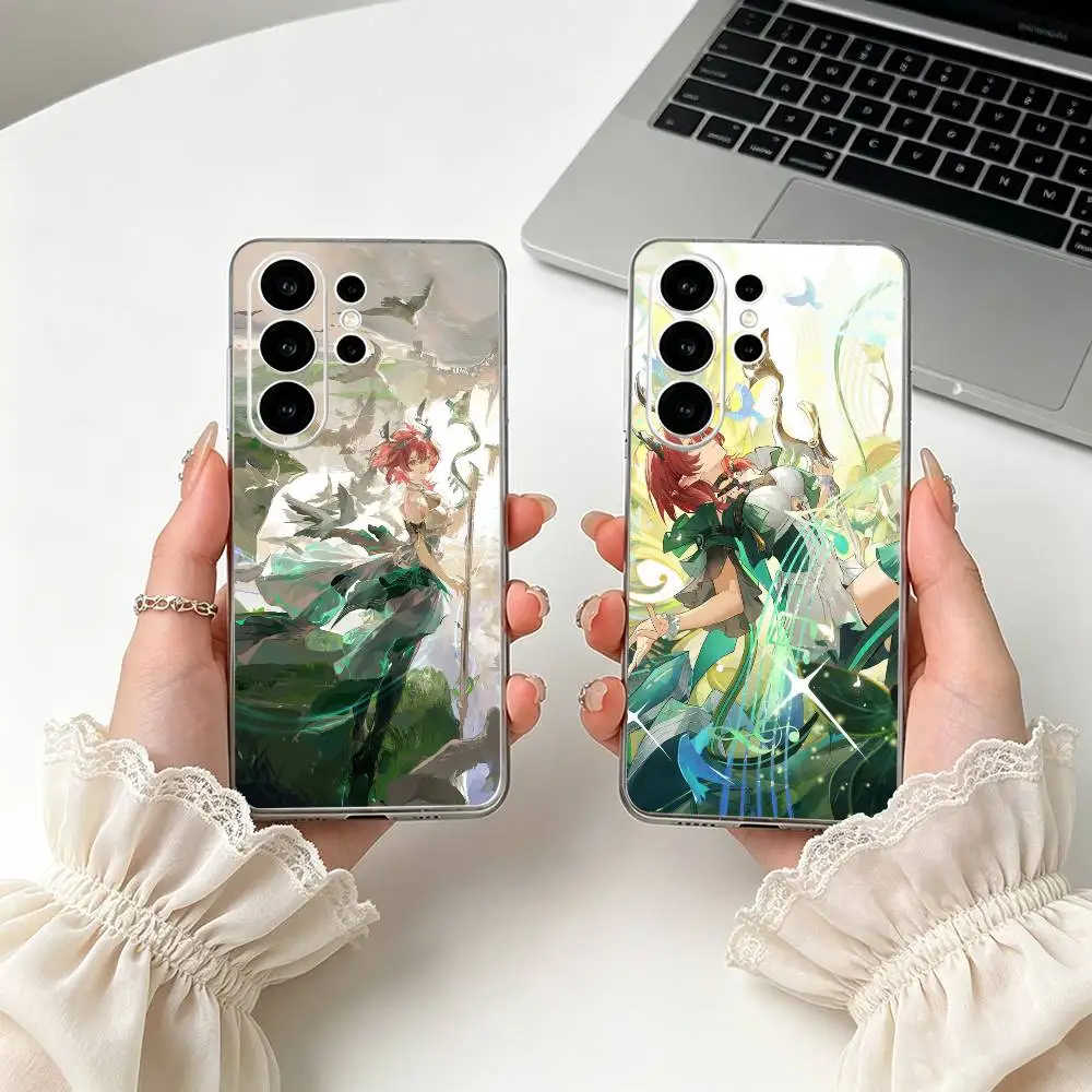 Game W-Wuthering W-Waves C-Ciaccona Phone Case For Samsung S25,Ultra,S24,S21,S22,S23,S30,S20,Plus,Fe,Lite Transparent Cover