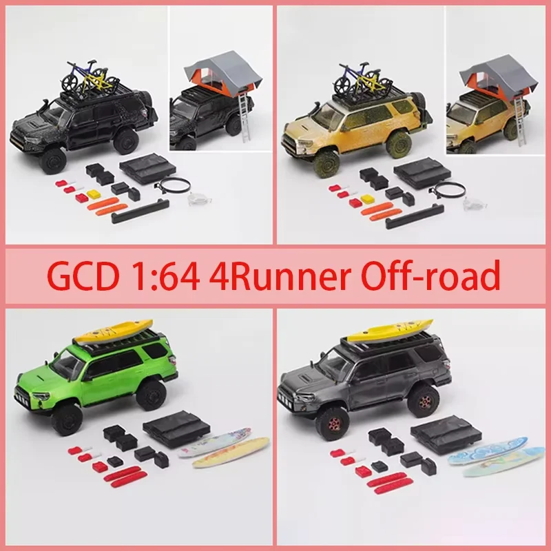

GCD Alloy 1:64 4Runner Off-road Heavy Modification Edition Имитационная модель автомобиля с аксессуарами Хобби и игрушки