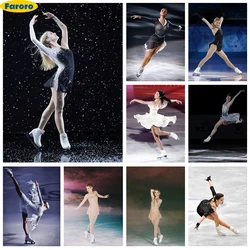 Figure Skating 5D Diamond Painting Kit GGracie Gold Diy Diamond Embroidery Cross Stitch Sports Poster Home Wall Decor Hand Gifts