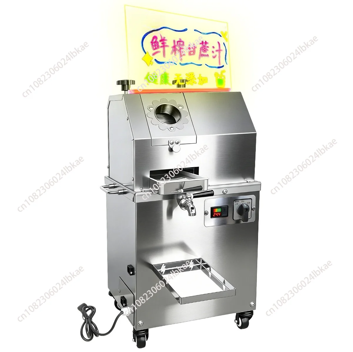 Stainless Steel Multi-purpose Commercial Sugarcane Juice Machine Sugar Cane Juice Extractor Squeezer Sugarcane Juicer 400w 1pc