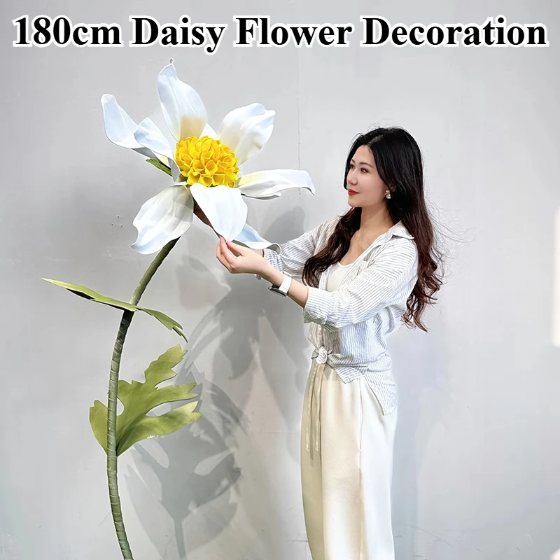 

180cm Giant Daisy Flowers EVA Waterproof Artificial Flowers Window Display Party Decor Wedding Decoration Restaurant Home Decor