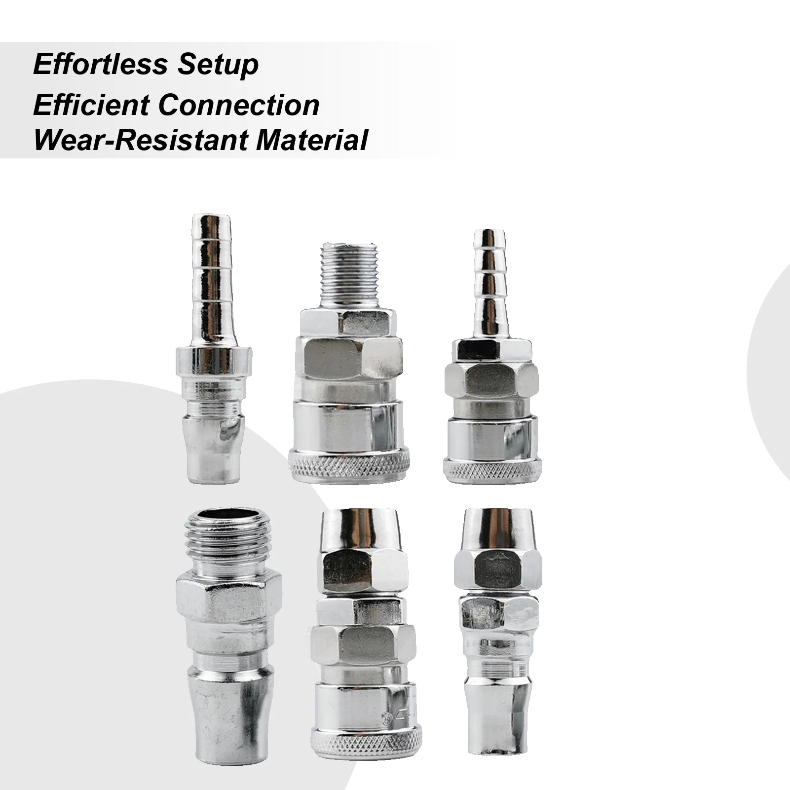 Air Tool Quick Connect Fittings Industrial Type C Swivel Air Tool Fittings Male and Female Plug Quick Release Compressor