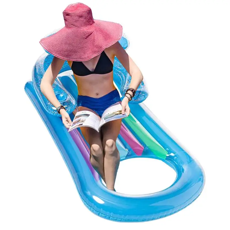 

Inflatable Pool Floats Water Inflating Lounger Multifunctional Portable Inflatable Floats Lounger For Beach Pool Vacation