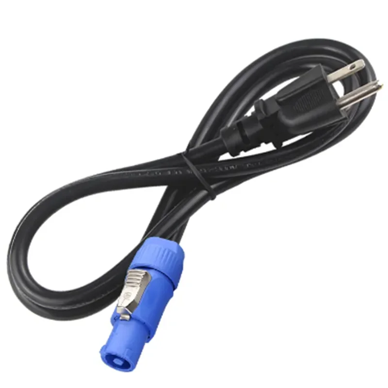 Powercon Plug-Câble d\'alimentation pour lumière de scène, 3 cœurs, 1.2m, noir, allergique, DMXorglight, lumière LED, spectacle, haute qualité