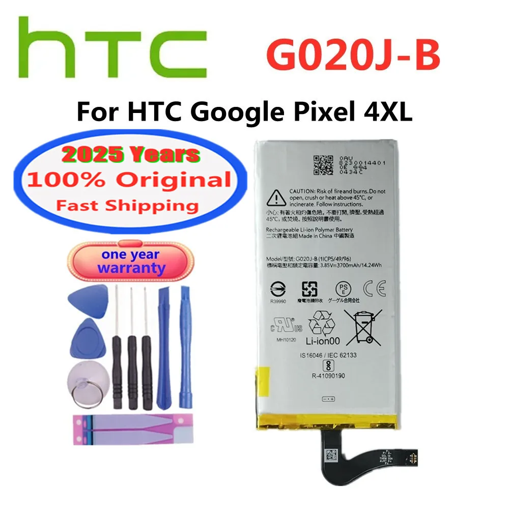 

2025 Years G020J-B 100% Original Battery For HTC GOOGLE Pixel 4 XL 4XL Pixel4XL G020J G020B 3700mAh High Quality Phone Battery
