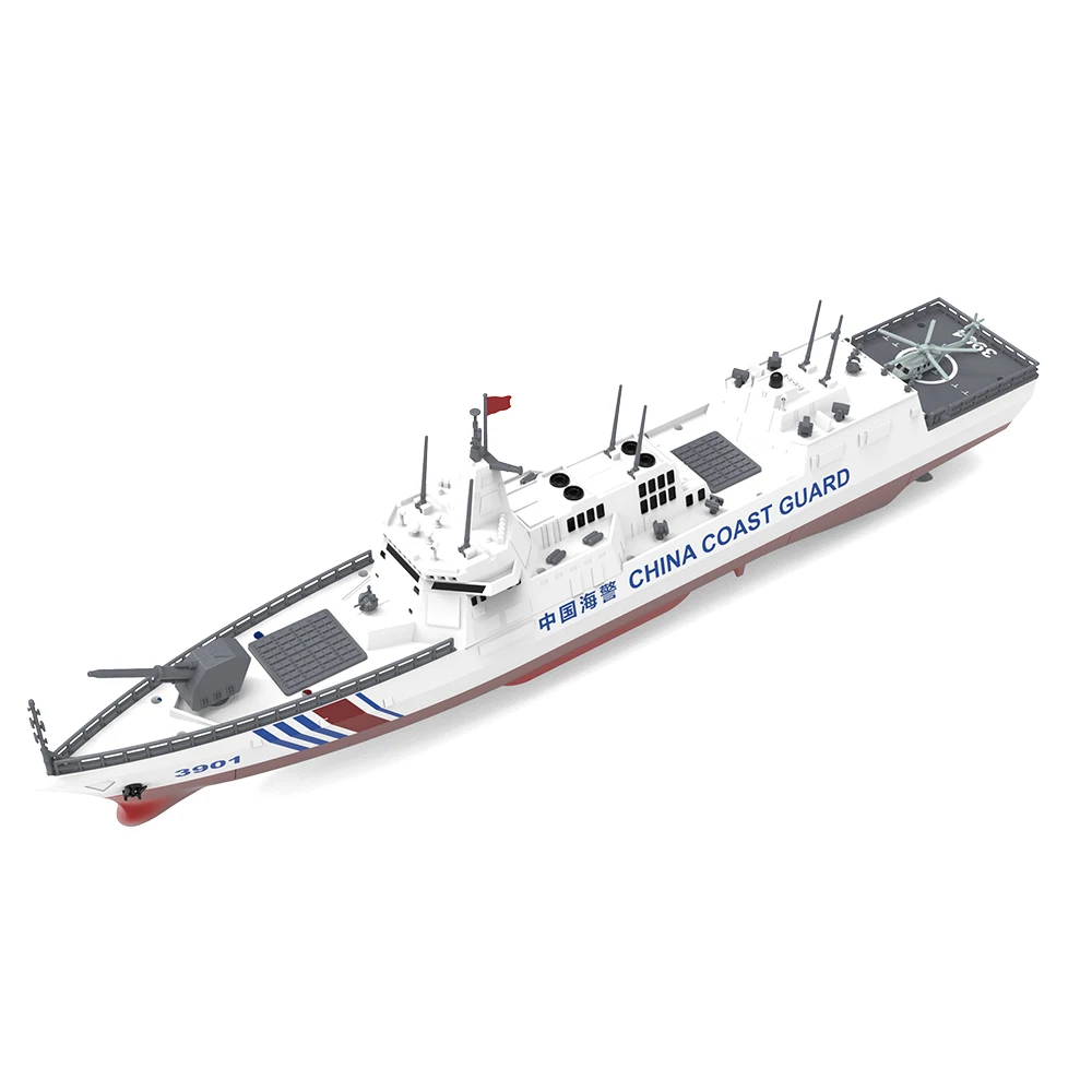

S16C 2.4G RC Морская полиция Водяная пушка Разрушитель Версия RTR Двойной мотор Модель распыления воды Корабль Универсальная радиоуправляемая модель лодки Игрушка
