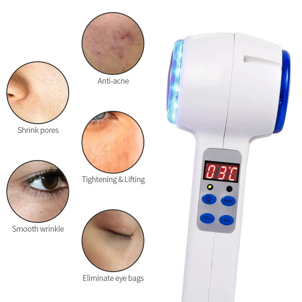 Huidverzorging Apparaat Hot & Koud Therapie Gezicht Stimulators Mini Massage Visage Hamer Huid Kalm Aanscherping Instrument Masazer Doen Twarzy