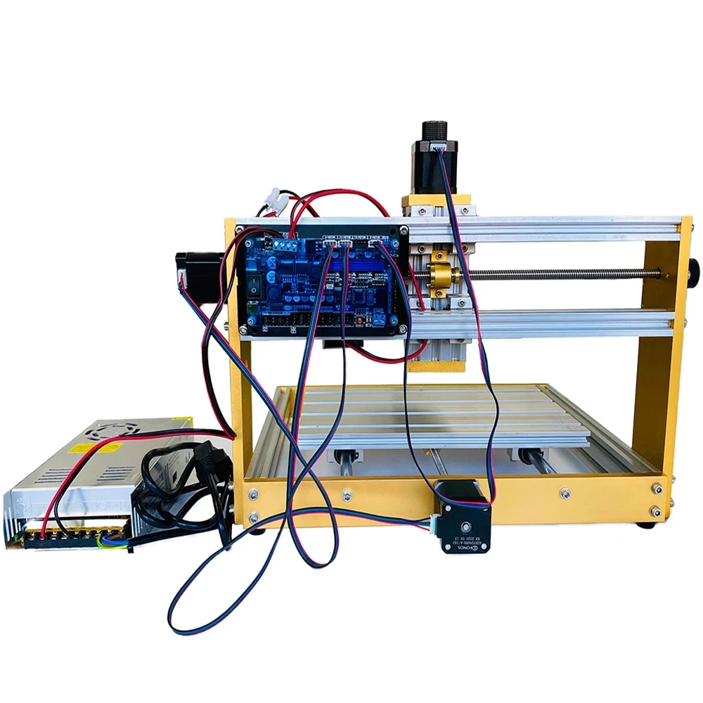 Macchina per incisione laser su metallo CNC 40W / 80W Incisore laser CNC a 3 assi Macchina per incisione su legno Mandrino da 500W Telaio