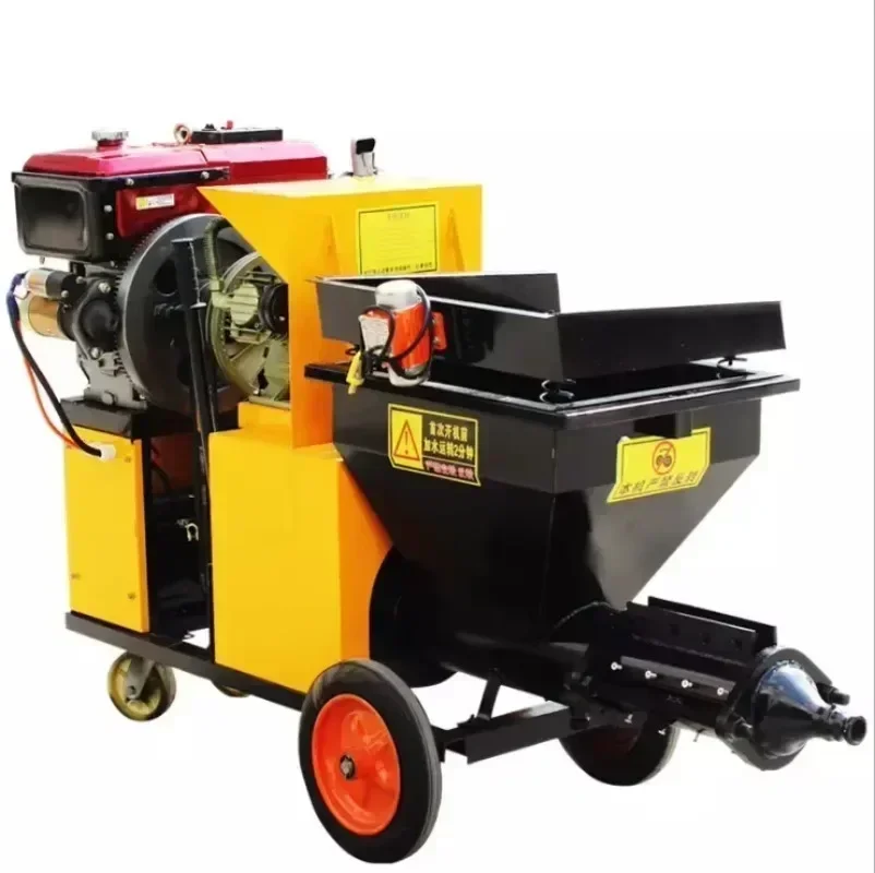 

Automatic concrete dry gunite shotcrete spraying machine Cement Mortar Sprayer Mortar Plastering Machine for Home Renovation