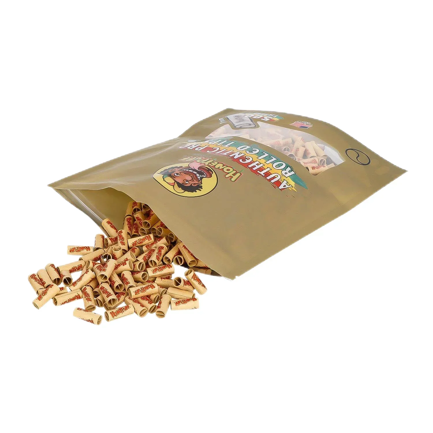 500 قطعة/الوحدة 110 مللي متر لفة ورقة السجائر نصائح المواد الطبيعية غير المكررة تصفية التدخين DIY بها بنفسك قبل لفة الفم تصفية أدوات الدخان #3