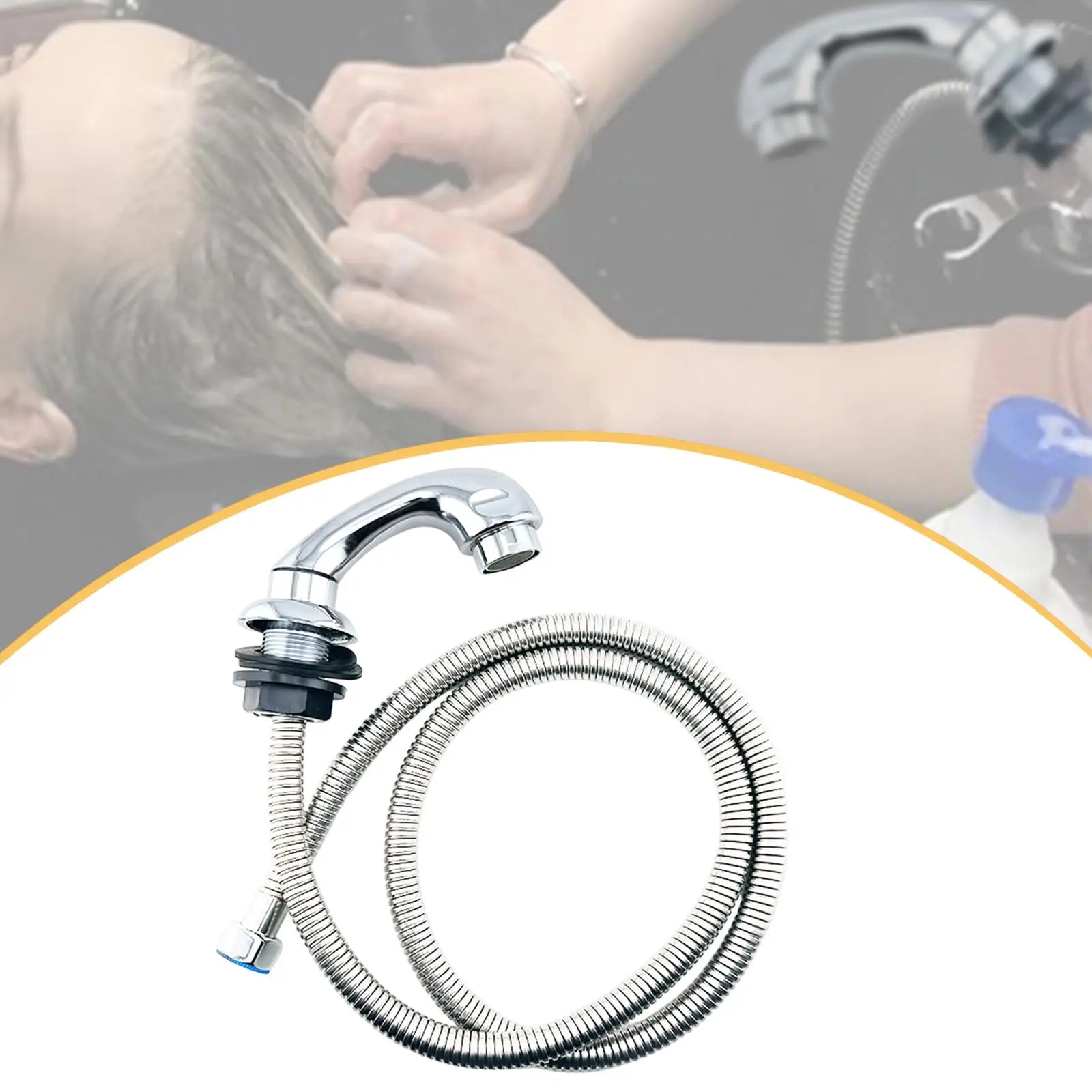 

Головка распылителя для чаши шампуня, ручной шланг 47,24 дюйма для домашней станции отеля