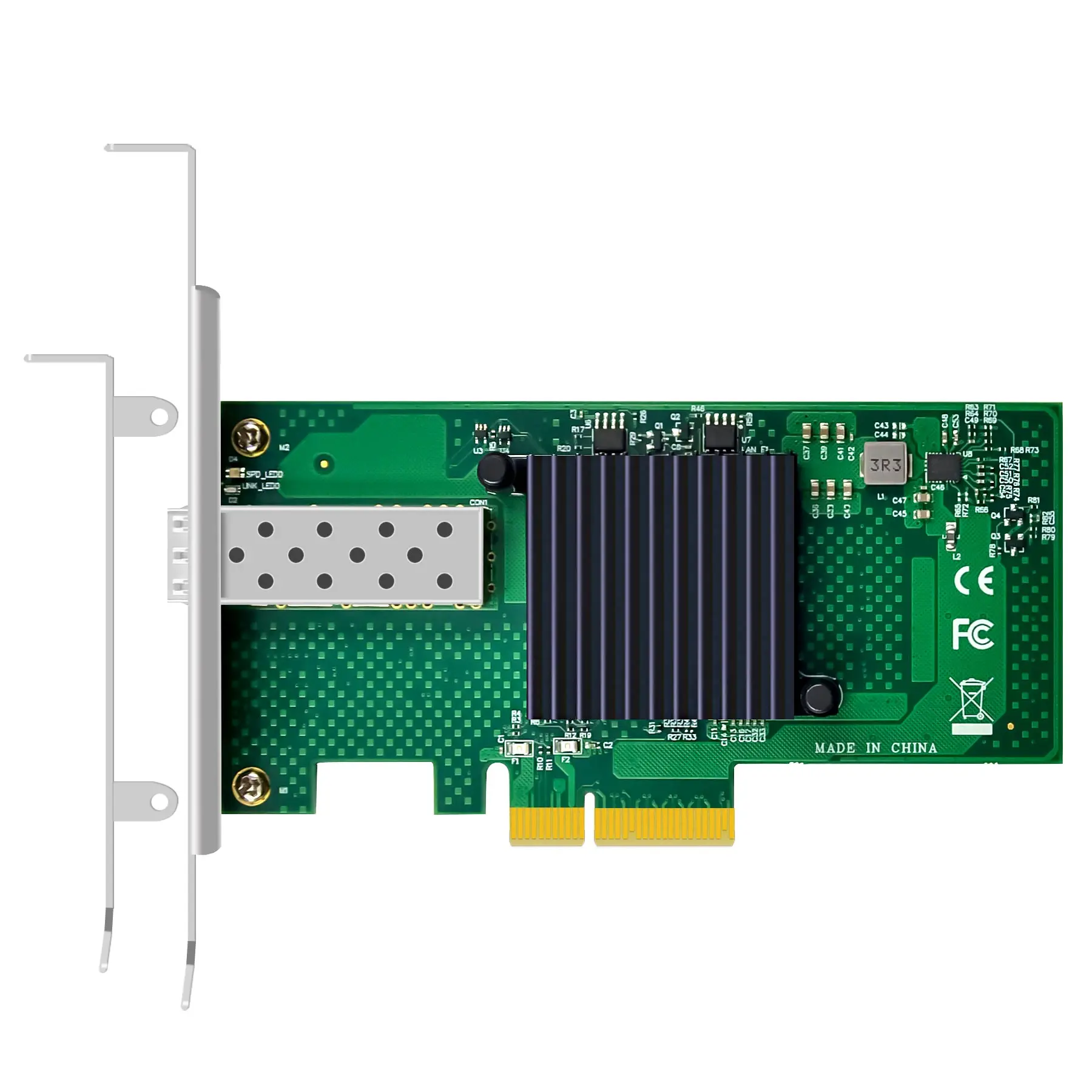 1-Port 10Gb SFP+ Ethernet Network Card with Intel 82599EN Controller, PCIE 2.0 X4 Interface